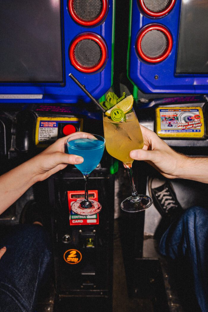 cocktails at nq64 arcade bars